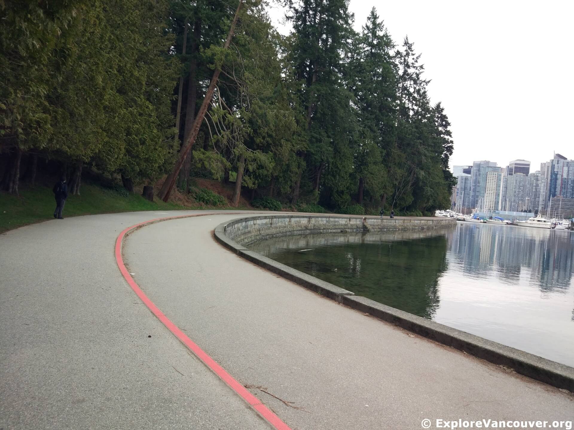 Waterfront path along the Stanley Park Seawall