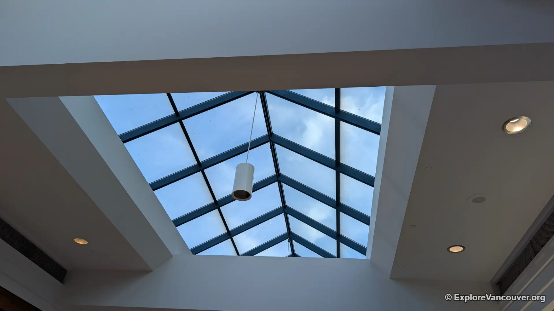 Skylight ceiling detail inside CF Richmond Centre