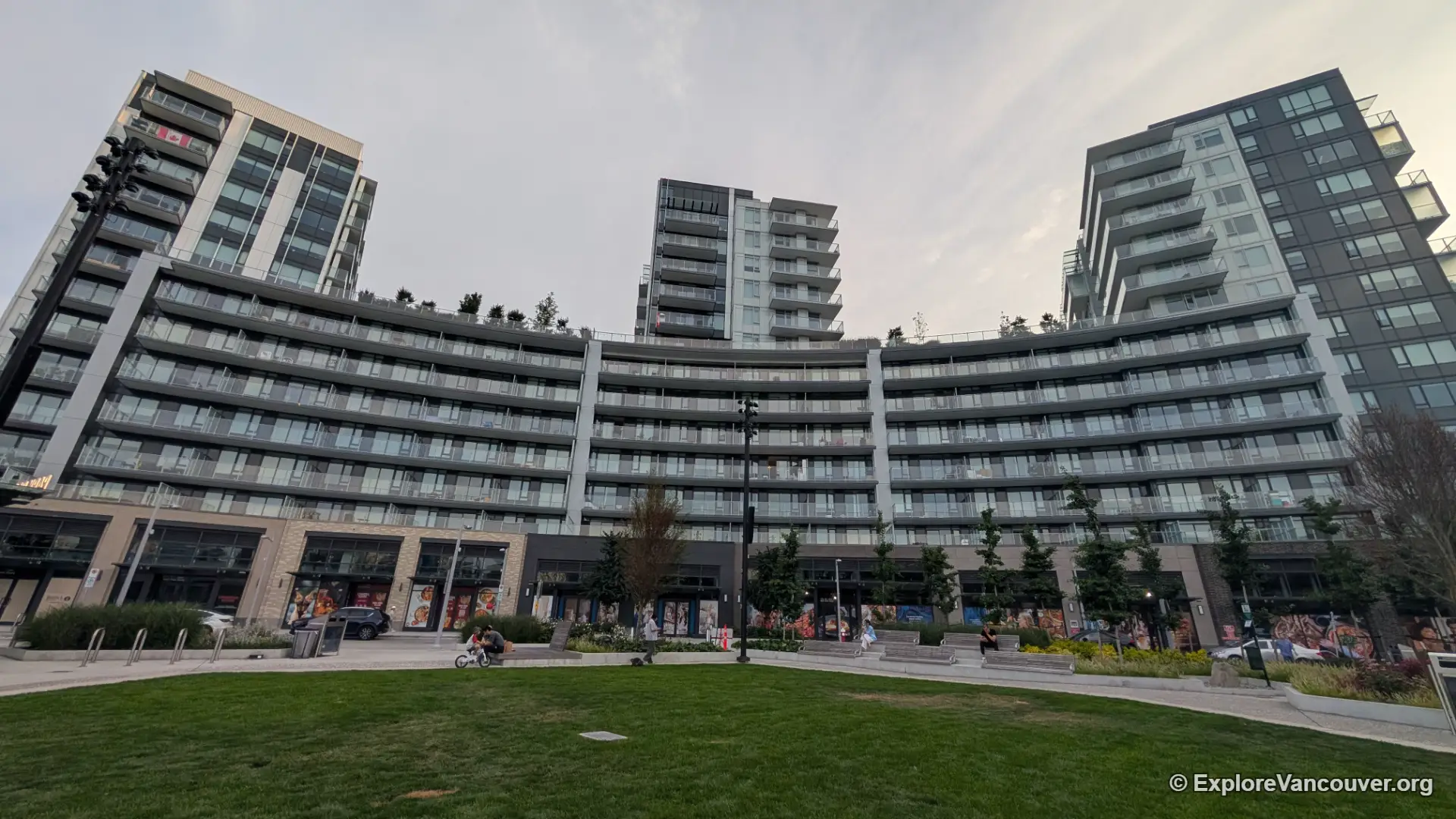 Buildings surrounding CF Richmond Centre near the plaza