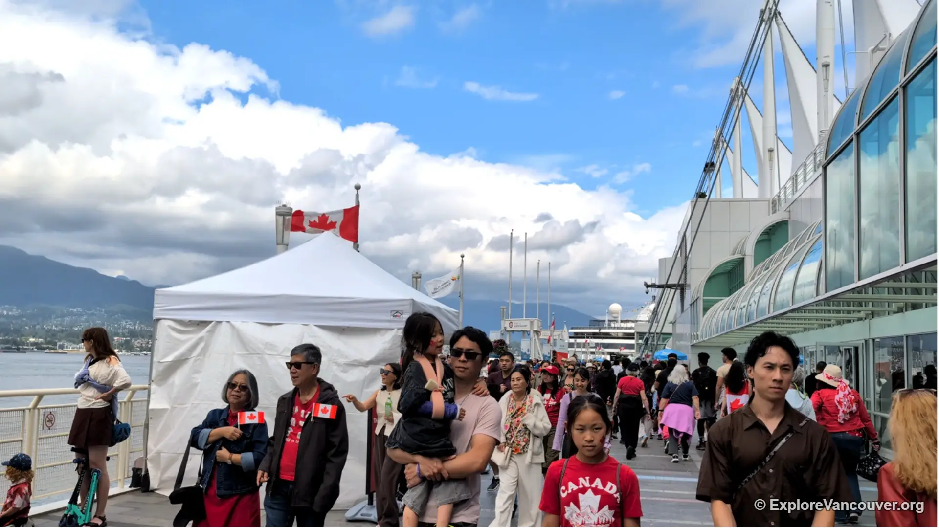 Canada Place and the sails along the downtown waterfront