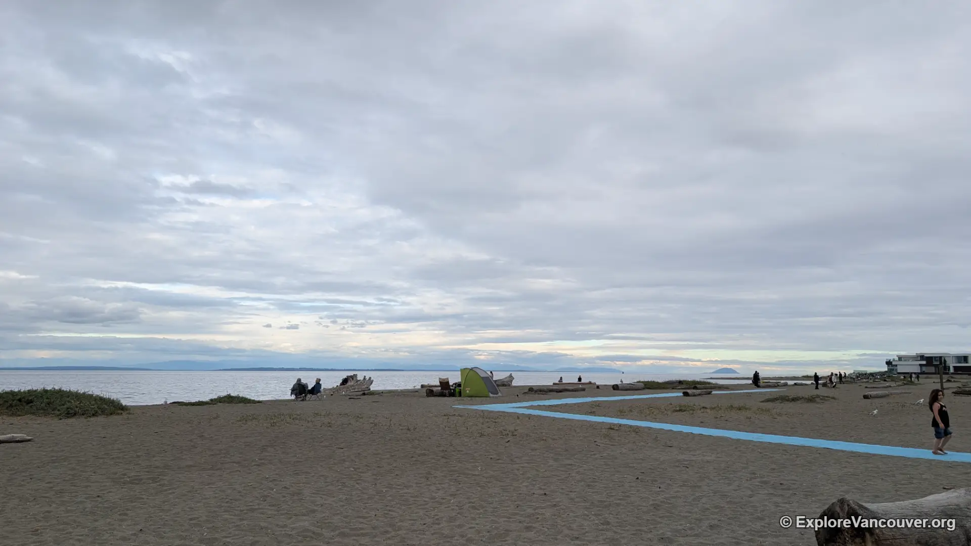 Overcast skies over Centennial Beach