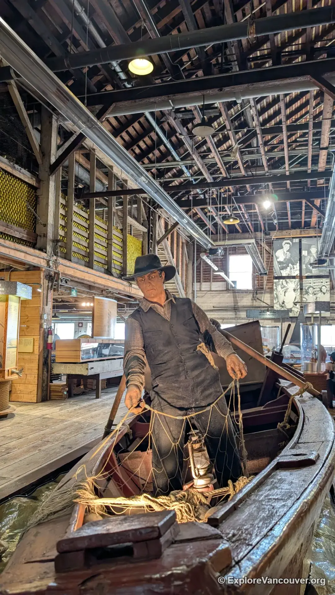 Interior of the Gulf of Georgia Cannery National Historic Site in Steveston