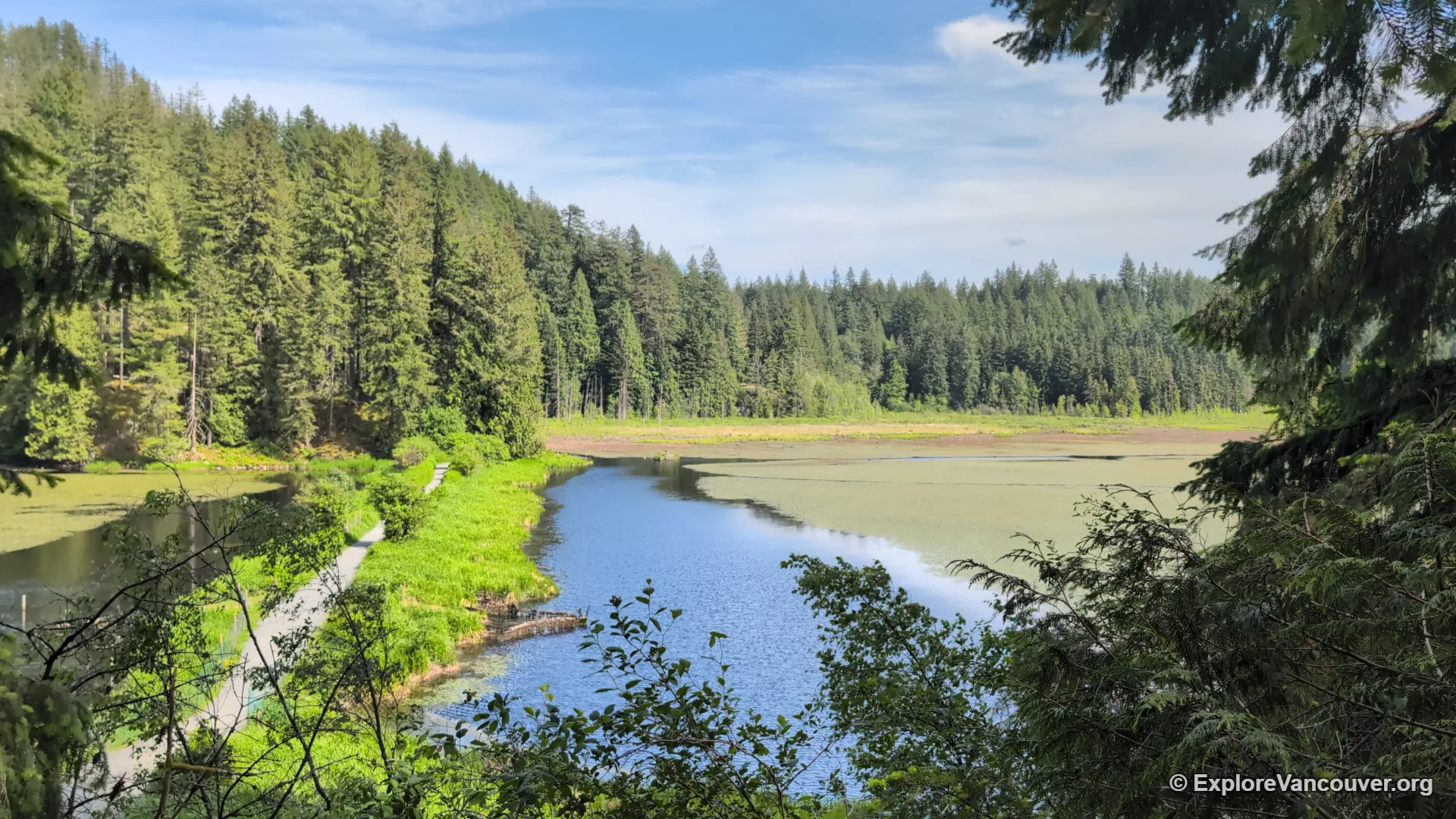 Rocky lookout point at Minnekhada Regional Park