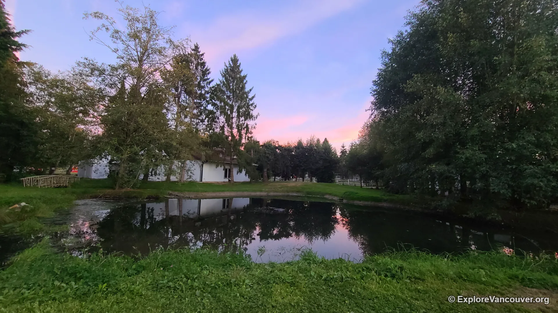 Pond at a Richmond country farm market