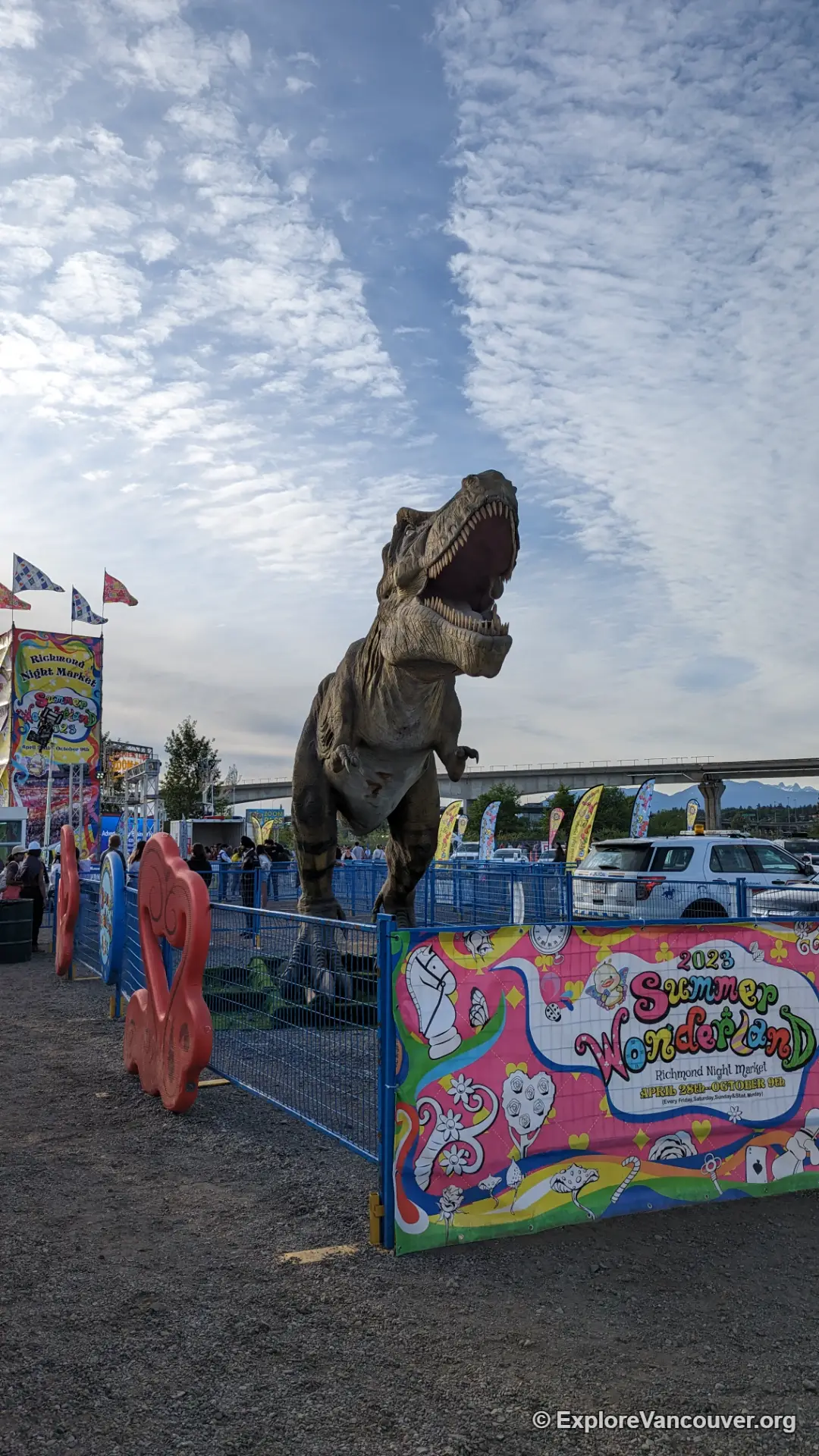 Novelty balloon stall at the Richmond Night Market