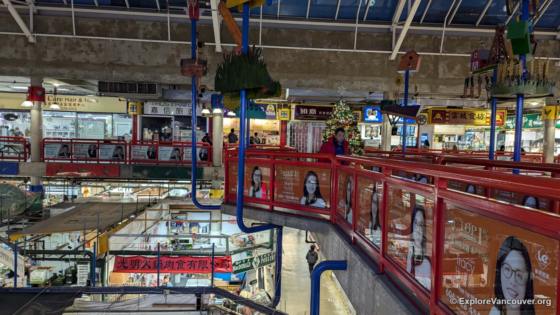 Upper floor seating area at the Richmond Public Market