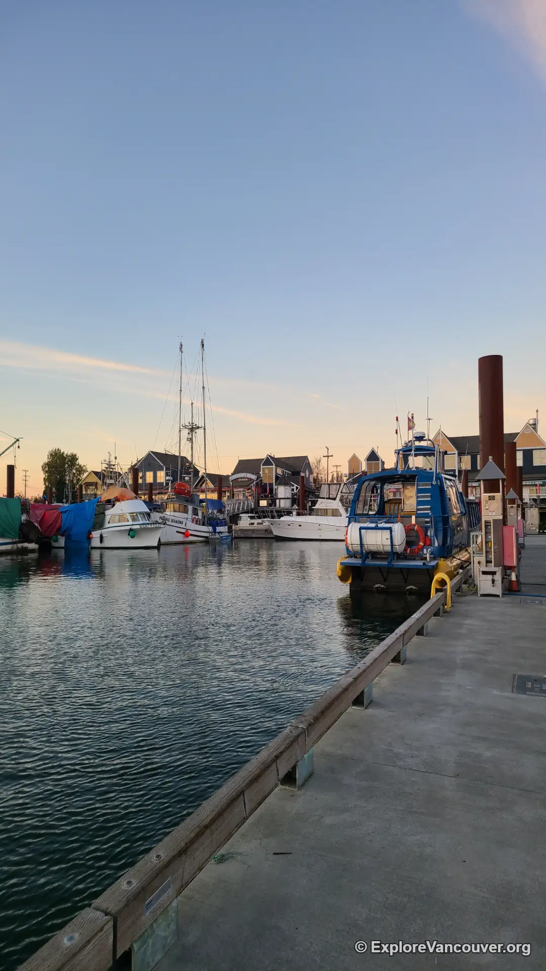 View of Steveston Fisherman's Wharf