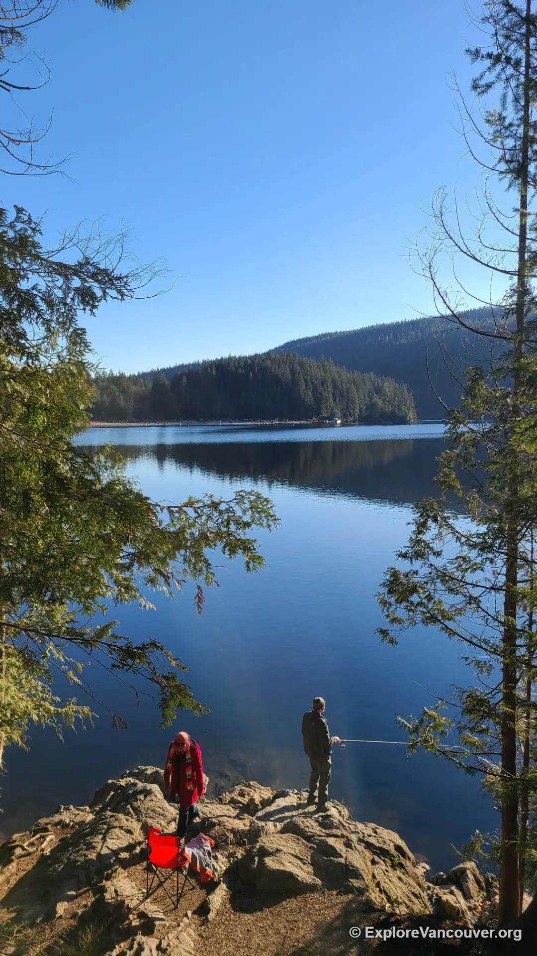 Fishing at Buntzen Lake