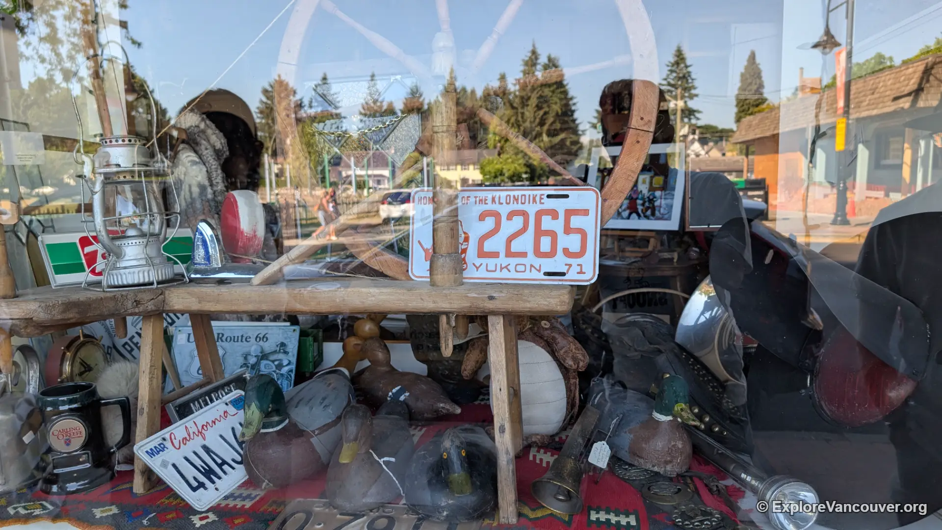 Inside view of an antique store in Fort Langley Village