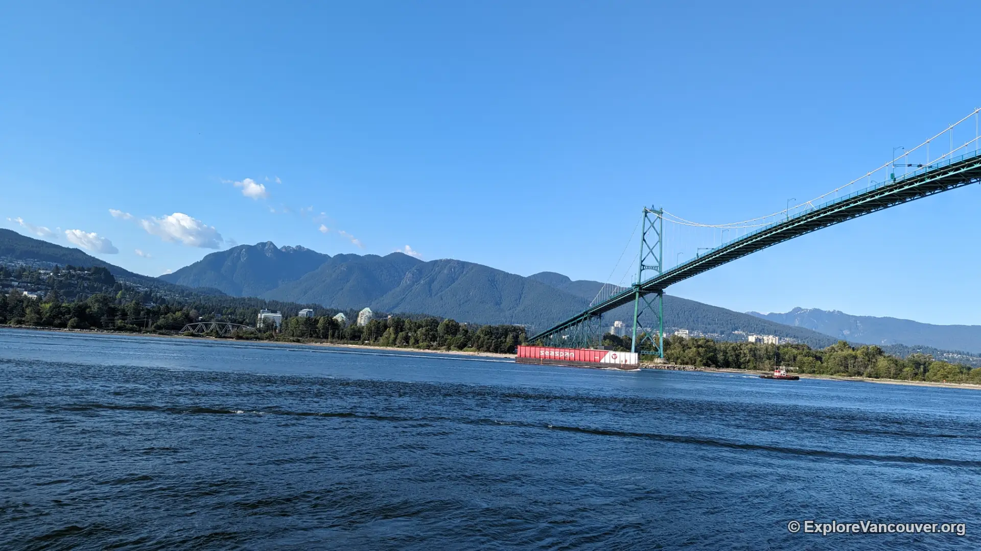 Lions Gate Bridge connecting Vancouver to the North Shore