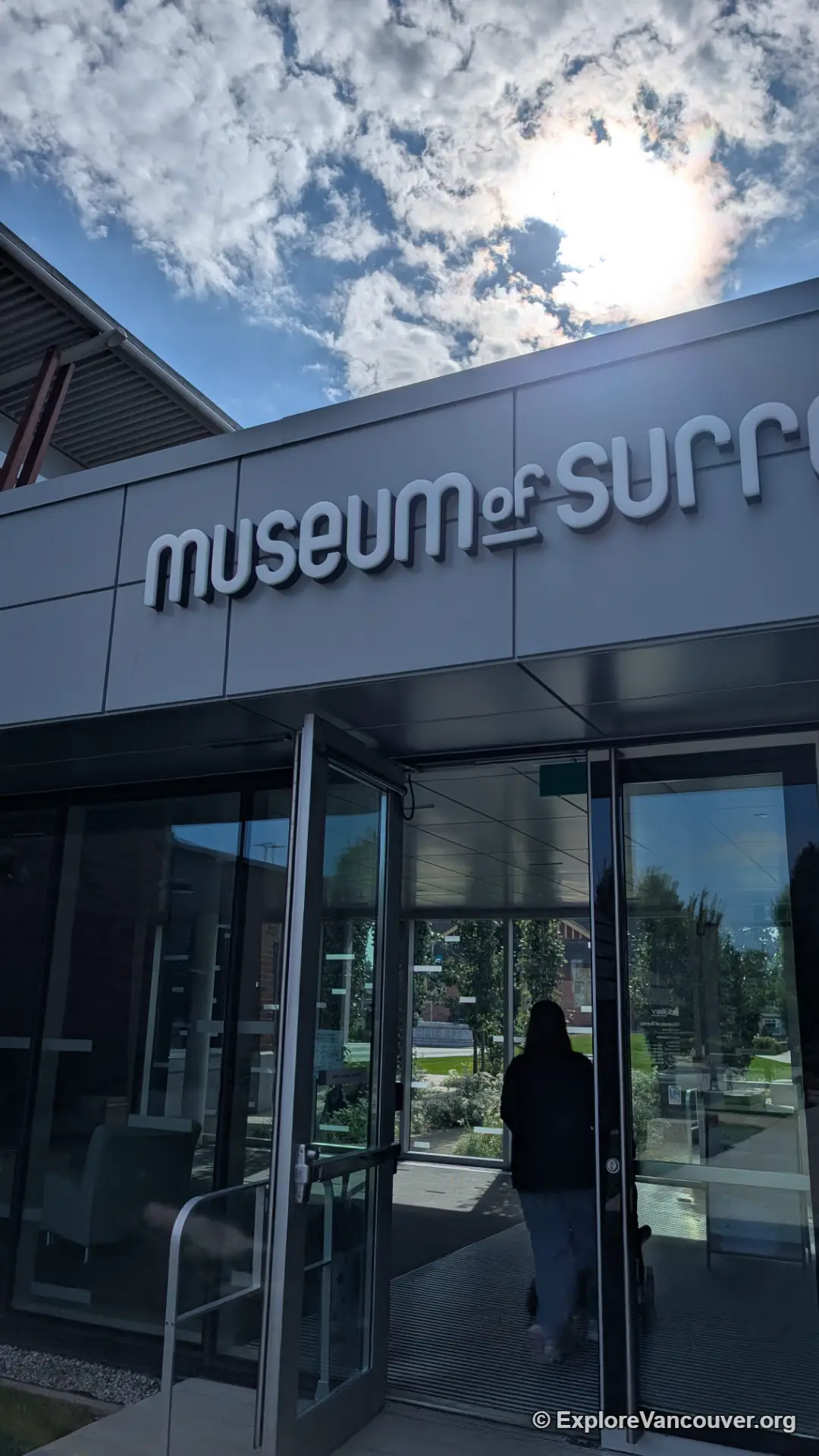 Exhibit displays inside the Museum of Surrey