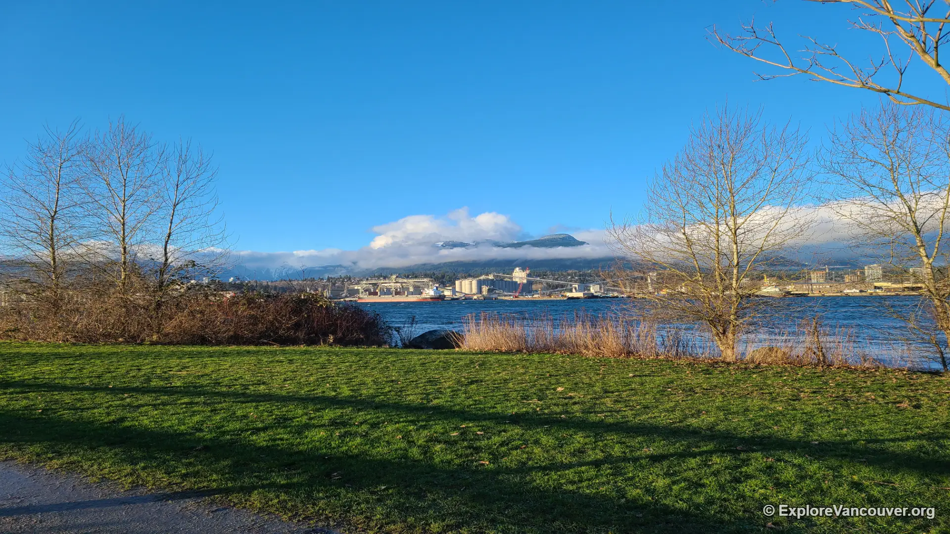 Ocean view of Burrard Inlet from New Brighton Park