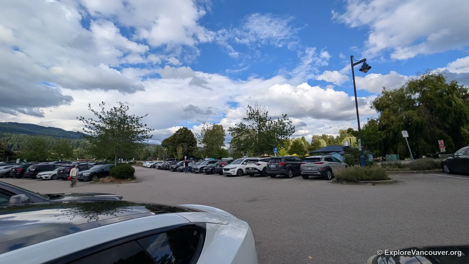 Parking lot at Rocky Point Park