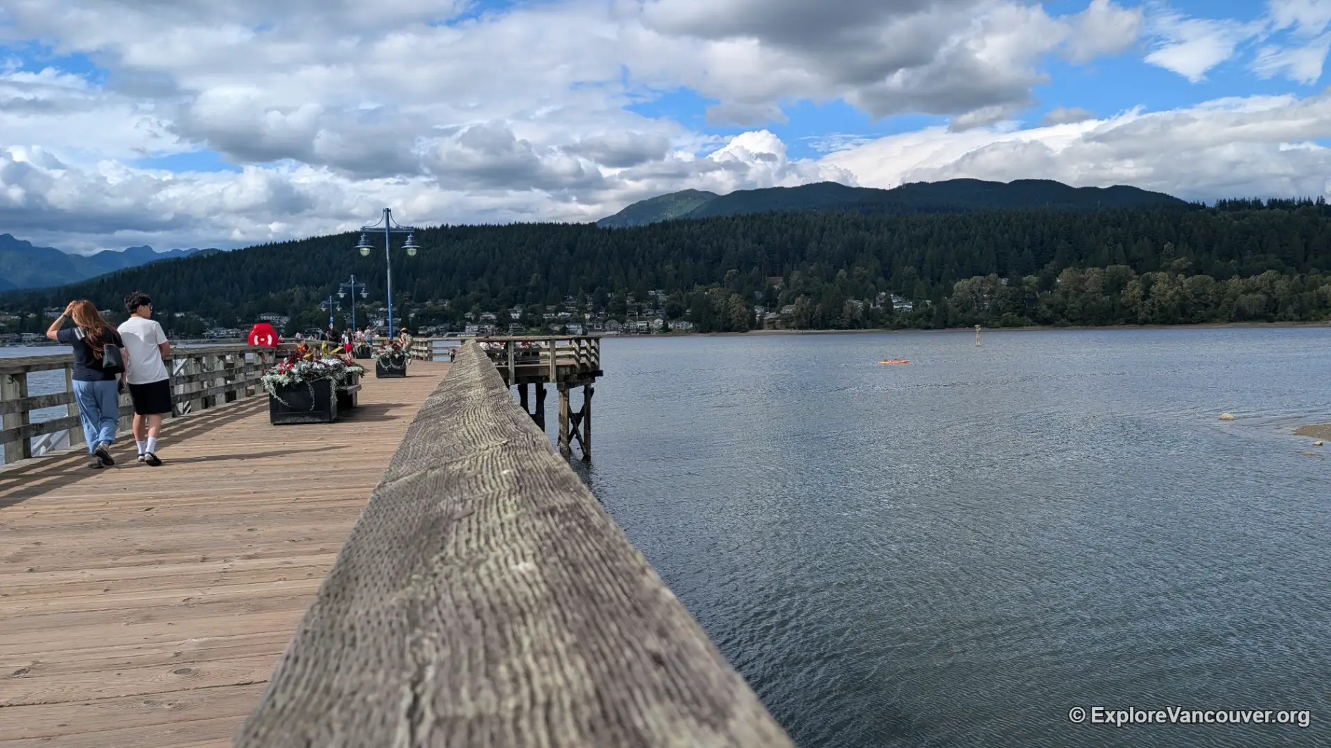 Recreational pier at Rocky Point Park in Port Moody