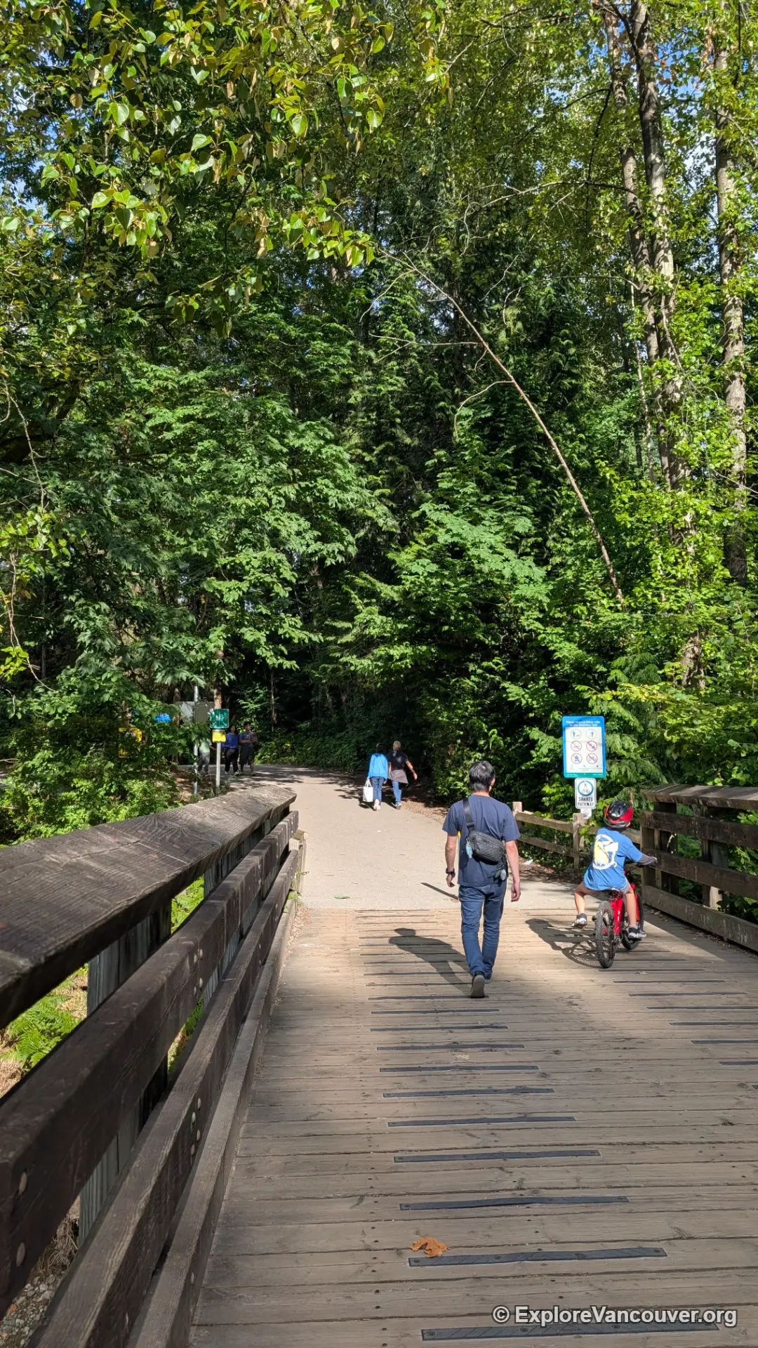 Shoreline Trail path near Rocky Point Park