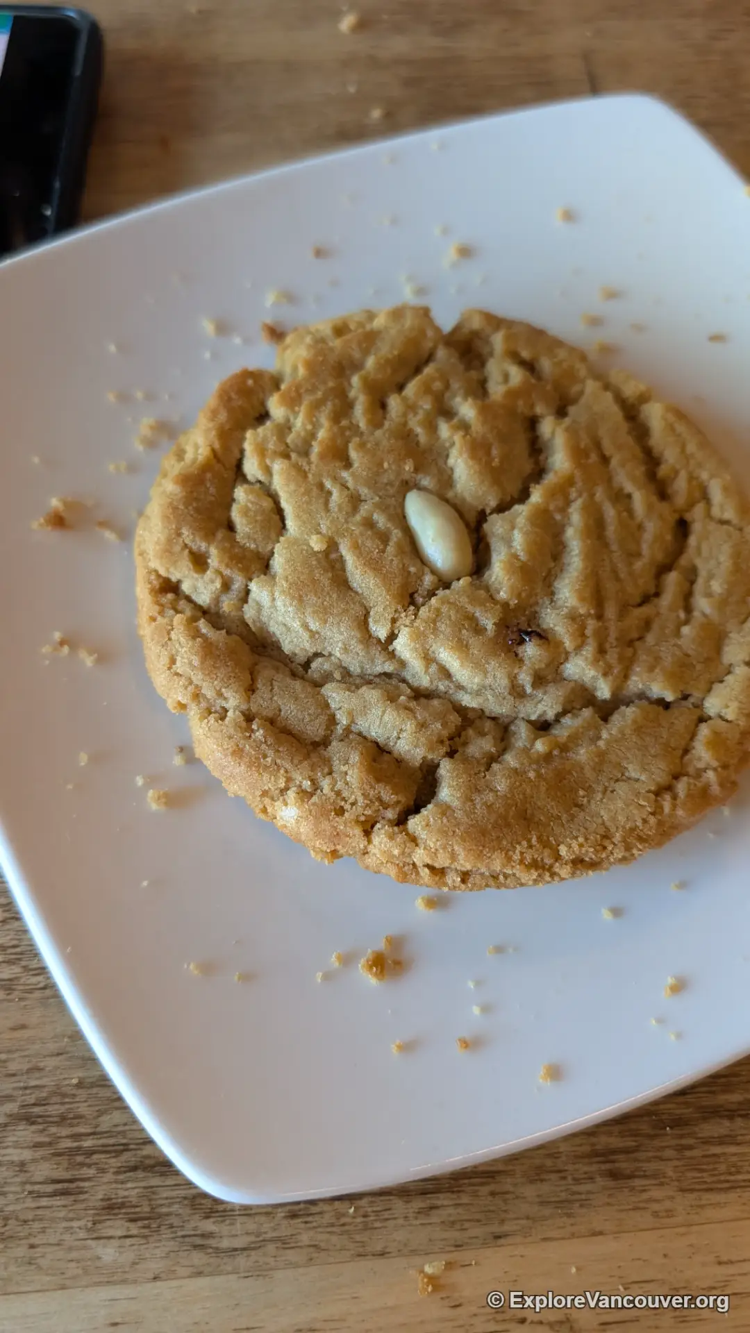 Freshly baked cookie at Wendel's Bookstore and Cafe