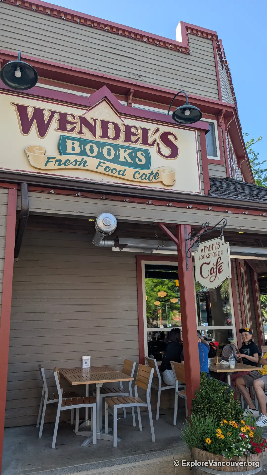 Exterior of Wendel's Bookstore and Cafe in Fort Langley