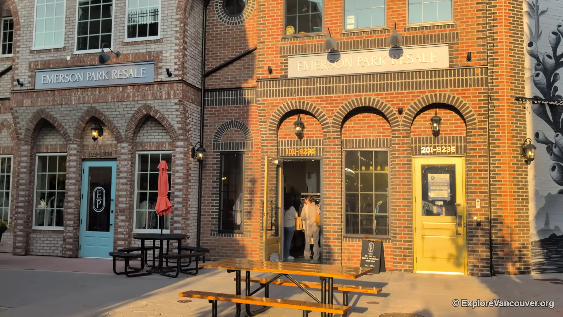 Street view of District 1881 in downtown Chilliwack, BC