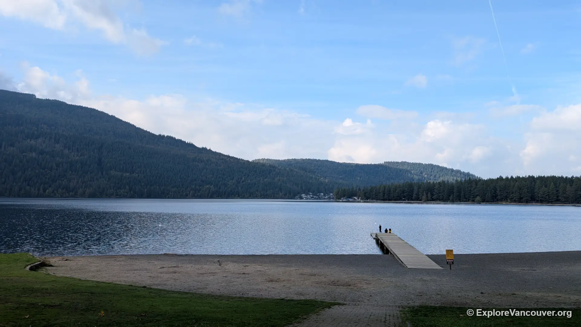 Cultus Lake shoreline near Chilliwack, BC