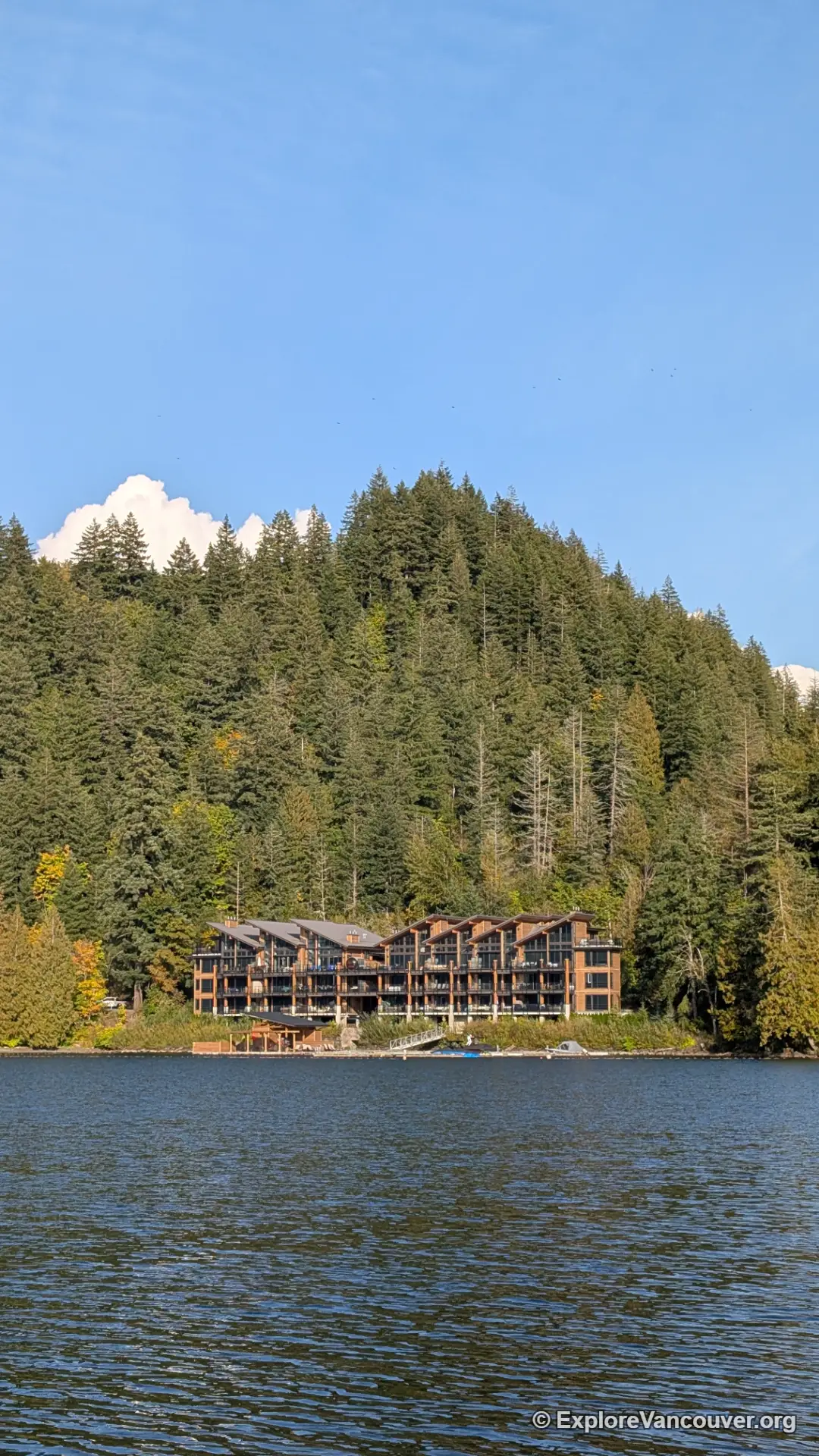 Vertical view of Cultus Lake
