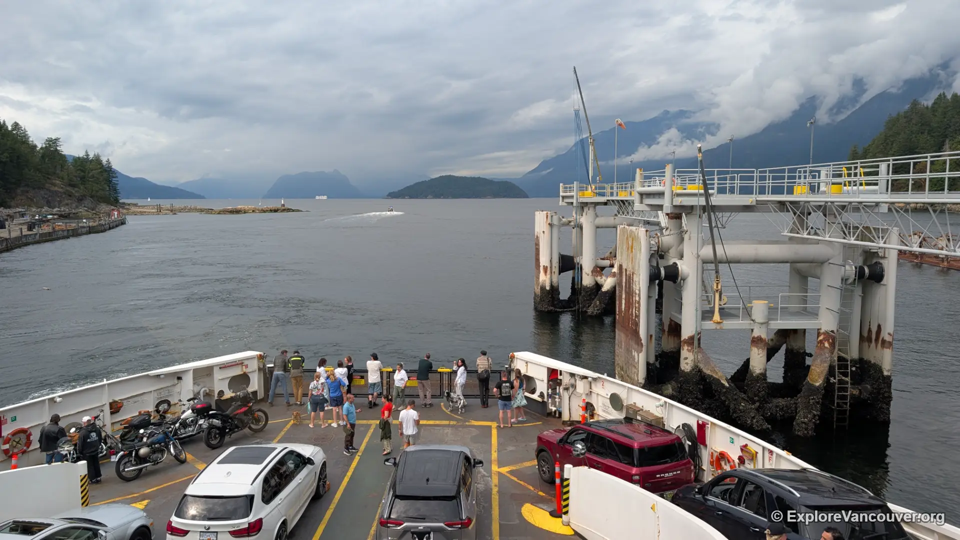 Horseshoe Bay ferry terminal and marina in West Vancouver, the departure point for Howe Sound fishing trips