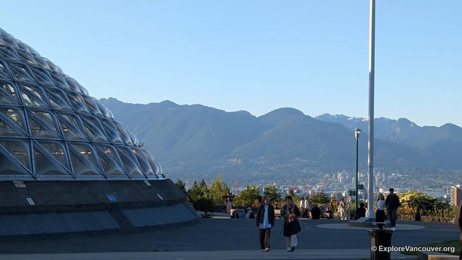 Bloedel Conservatory and McCarthy Plaza in Queen Elizabeth Park