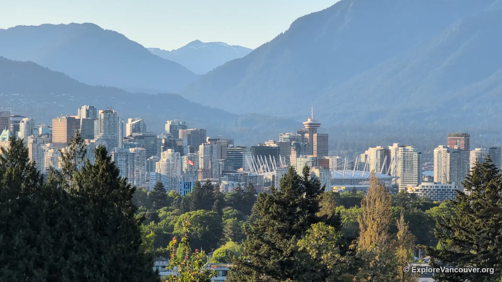 View of downtown Vancouver from Queen Elizabeth Park